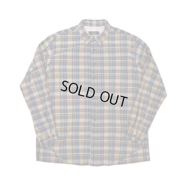 画像1: 【ensou.(エンソウ)】Rough Cut Shirt / Blue Check