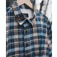 画像3: 【ensou.(エンソウ)】Rough Cut Shirt / Blue Check (3)