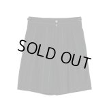 【IRENISA(イレニサ)】TWO TUCKS WIDE SHORTS/ BLACK STRIPE