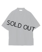 【IRENISA(イレニサ)】STAND COLLAR SHORT- SLEEVED SHIRT/ NAVY