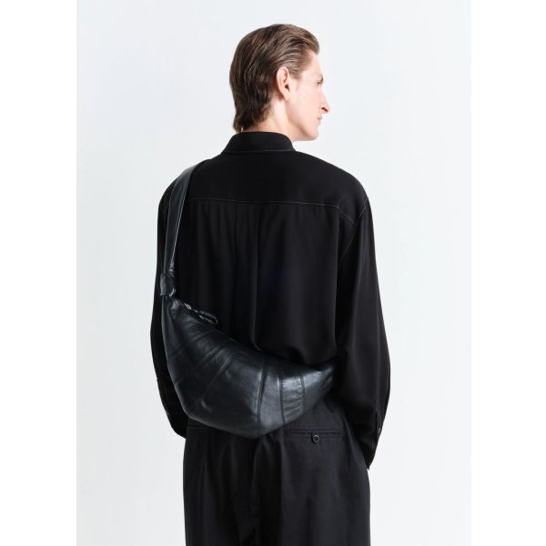 画像6: 【LEMAIRE(ルメール)】MEDIUM CROISSANT BAG SOFT NAPPA LEATHER/ BLACK