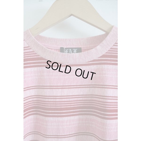 画像3: 【FAF(エフエーエフ)】Cracked Stripe Tee  "RED"