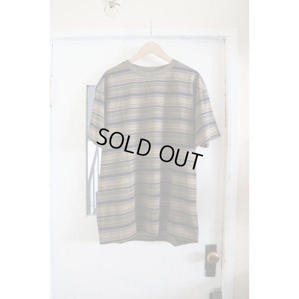 画像1: 【FAF(エフエーエフ)】Cracked Stripe Tee  "NAVY"