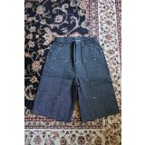 【FAF(エフエーエフ)】NEWCOMMUNE Baggy Denim Shorts rigid  "Black"