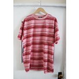 【FAF(エフエーエフ)】Cracked Stripe Tee  "RED"