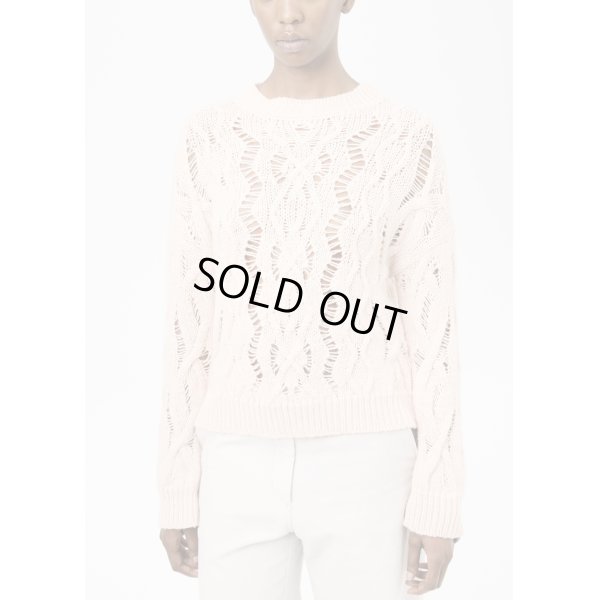 画像4: 【OUR LEGACY(アワーレガシー)】CABLE SONAR ROUNDNECK/ Delicate Pink Fisherman Wool