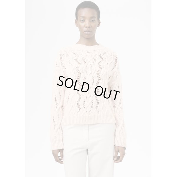画像3: 【OUR LEGACY(アワーレガシー)】CABLE SONAR ROUNDNECK/ Delicate Pink Fisherman Wool