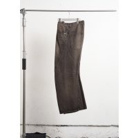 【NVRFRGT(ネヴァーフォーゲット)】3D TWISTED WIDE LEG JEANS/ MUD FADED BLACK