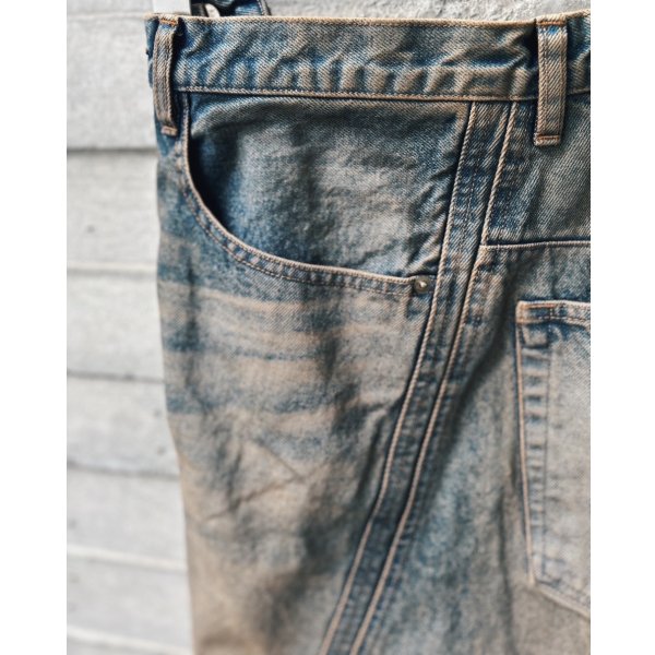 画像5: 【NVRFRGT(ネヴァーフォーゲット)】3D TWISTED WIDE LEG JEANS/ MUD FADED INDIGO