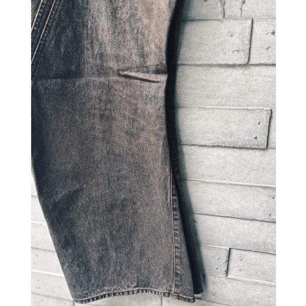 画像6: 【NVRFRGT(ネヴァーフォーゲット)】3D TWISTED WIDE LEG JEANS/ MUD FADED BLACK