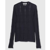 【OUR LEGACY(アワーレガシー)】FORMAL ROUNDNECK/ Washed Navy Tech Cotton