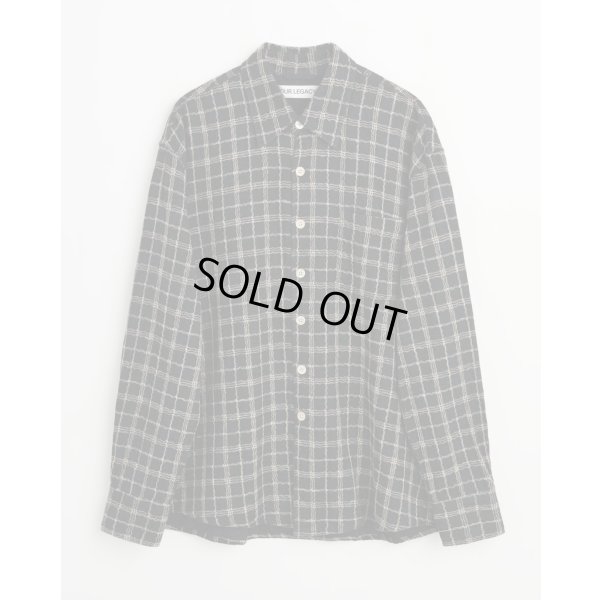 画像1: 【OUR LEGACY(アワーレガシー)】ABOVE SHIRT/ Black Fishnet Cloth
