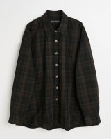 【OUR LEGACY(アワーレガシー)】BORROWED SHIRT/ Black Sheer Shadow Check