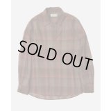 【ENCOMING(インカミング)】PULLOVER POCKET SHIRT/ BROWN×ORANGE