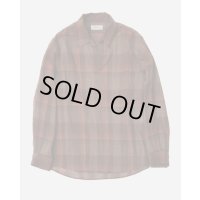【ENCOMING(インカミング)】PULLOVER POCKET SHIRT/ BROWN×ORANGE