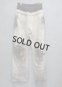 【LES SIX(レシス)】Public Exploded Docking Pants/ White
