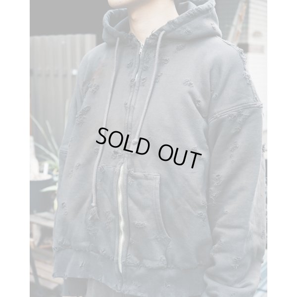 画像4: 【LES SIX(レシス)】70 Degree Exploded Hoodie/ Gray