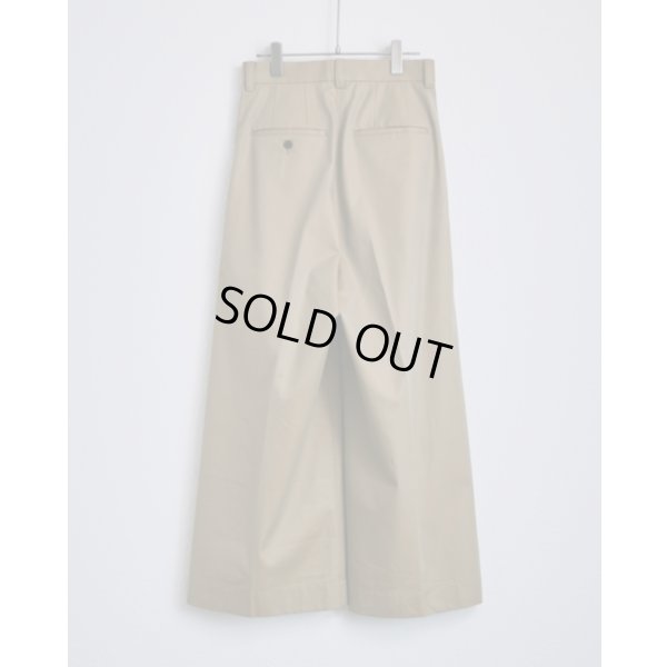 画像2: 【BISOWN(ビソウン)】BISOWN WIDE CHINO/ CHAMBRAY BEIGE