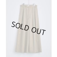 【BISOWN(ビソウン)】BISOWN WIDE CHINO/ CHAMBRAY BEIGE