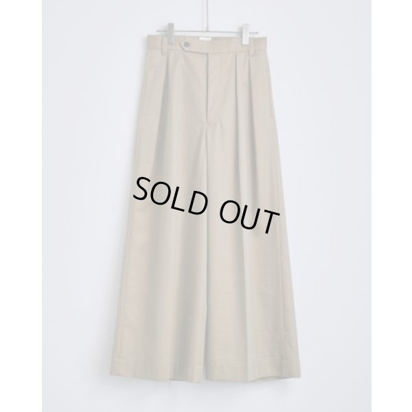画像1: 【BISOWN(ビソウン)】BISOWN WIDE CHINO/ CHAMBRAY BEIGE