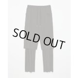 【ensou.(エンソウ)】Reversible Layered Pants/ Espresso