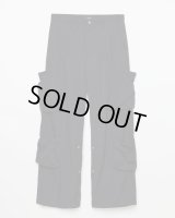 【ensou.(エンソウ)】Draped-pocket Pants/ Black