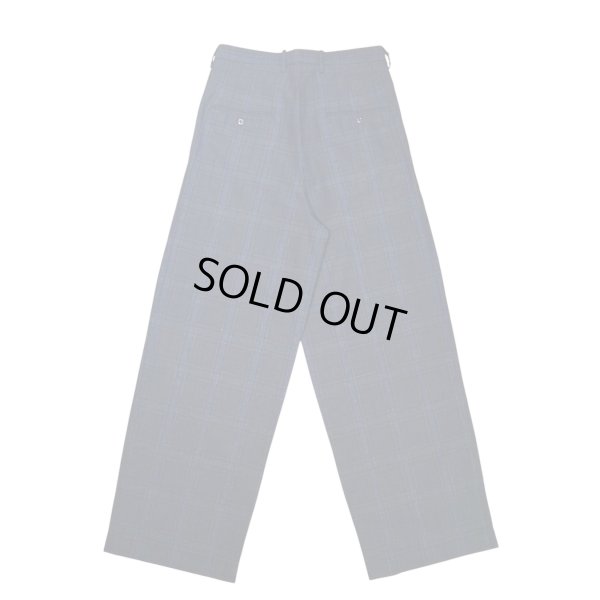 画像2: 【m's braque(エムズブラック)】TUCKED BAGGY PANTS/ NAVY CHECK