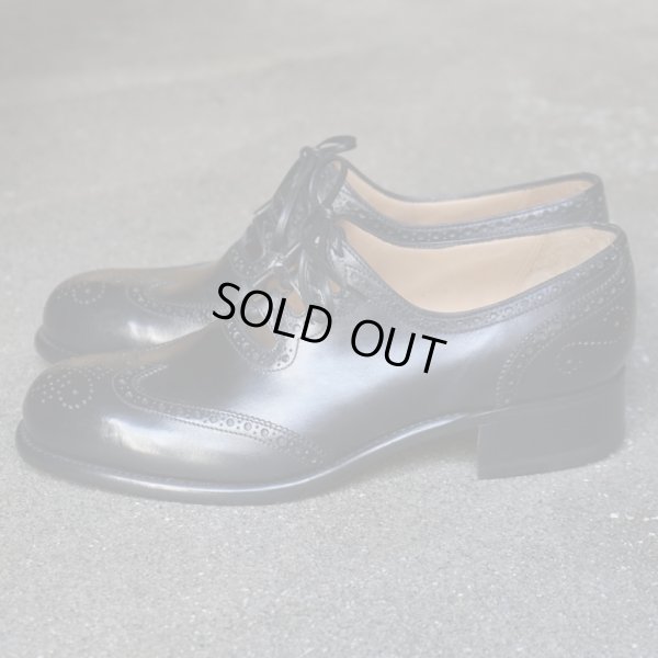画像1: 【Le Yucca's(レユッカス)】GHILLIE SHOES(Y20613)/ BLACK BOX CALF
