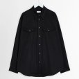 画像1: 【LEMAIRE(ルメール)】WESTERN SHIRT/ BLACK (1)