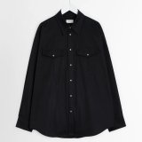【LEMAIRE(ルメール)】WESTERN SHIRT/ BLACK