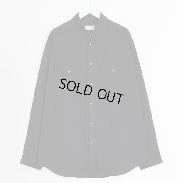 画像1: 【LEMAIRE(ルメール)】WESTERN SHIRT/ BLACK