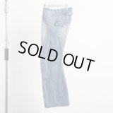 【NVRFRGT(ネヴァーフォーゲット)】3D TWISTED JEANS 2.0  "DISTRESSED FADED INDIGO"