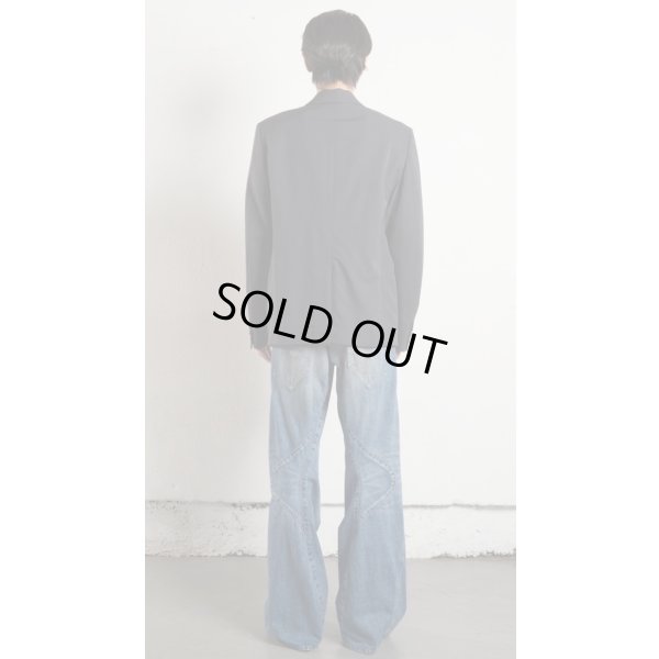 画像4: 【NVRFRGT(ネヴァーフォーゲット)】3D TWISTED JEANS 2.0  "DISTRESSED FADED INDIGO"