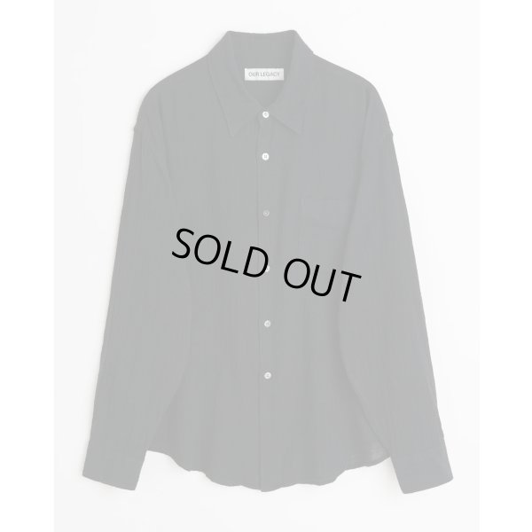 画像1: 【OUR LEGACY(アワーレガシー)】COCO SHIRT/ Washed Black Air Cotton