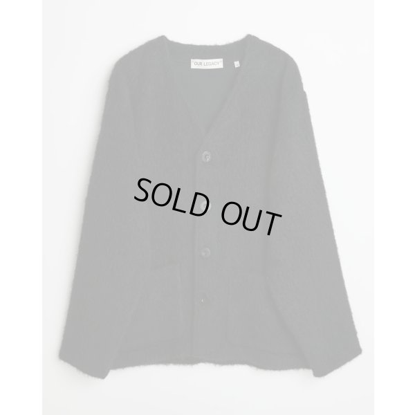 画像1: 【OUR LEGACY(アワーレガシー)】CARDIGAN/ Black Mohair