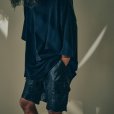 画像9: 【GOODKARMA DEVELOPMENT(グッドカルマディベロップメント)】Leather Cargo Shorts "LAZY"/ BLACK