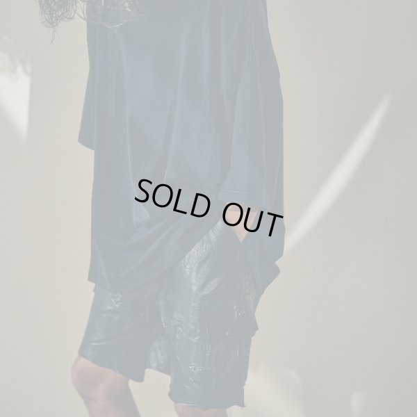 画像9: 【GOODKARMA DEVELOPMENT(グッドカルマディベロップメント)】Leather Cargo Shorts "LAZY"/ BLACK