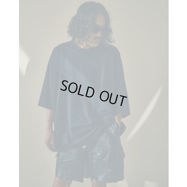 画像7: 【GOODKARMA DEVELOPMENT(グッドカルマディベロップメント)】Leather Cargo Shorts "LAZY"/ BLACK