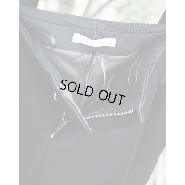 画像4: 【BIBLIOTHERK(ビブリオテーク)】LOOSE DRESS TROUSERS/ Black