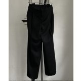 【BIBLIOTHERK(ビブリオテーク)】LOOSE DRESS TROUSERS/ Black