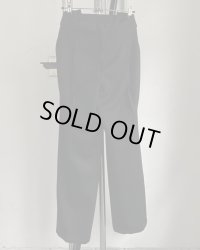 【BIBLIOTHERK(ビブリオテーク)】LOOSE DRESS TROUSERS/ Black