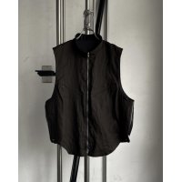 【BIBLIOTHERK(ビブリオテーク)】UTILITY GILET/ Brown