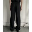 画像3: 【BIBLIOTHERK(ビブリオテーク)】LOOSE DRESS TROUSERS/ Black