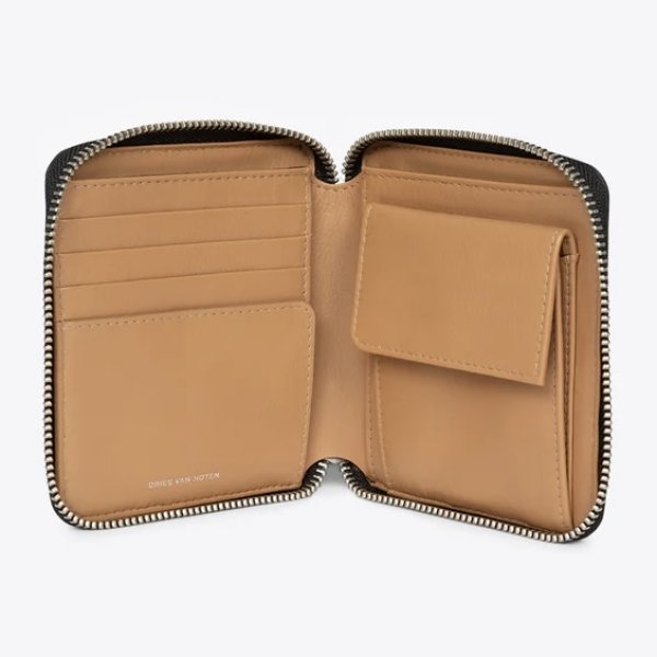 画像2: 【Dries Van Noten(ドリスヴァンノッテン)】SQUARE ZIP WALLET/ BLACK
