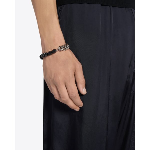 画像3: 【Dries Van Noten(ドリスヴァンノッテン)】STONE CHAIN BRACELET/ BLACK