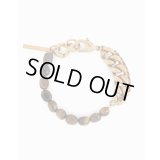 【Dries Van Noten(ドリスヴァンノッテン)】STONE CHAIN BRACELET/ TIGER EYE