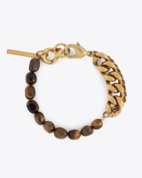 【Dries Van Noten(ドリスヴァンノッテン)】STONE CHAIN BRACELET/ TIGER EYE
