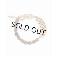 【Dries Van Noten(ドリスヴァンノッテン)】STONE CHAIN BRACELET/ TIGER EYE