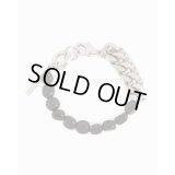 【Dries Van Noten(ドリスヴァンノッテン)】STONE CHAIN BRACELET/ BLACK