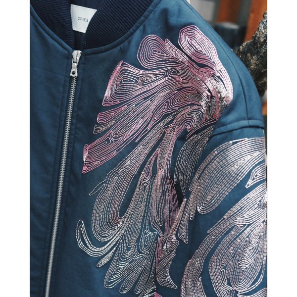 画像3: 【Dries Van Noten(ドリスヴァンノッテン)】VOLKER GD EMB/ NAVY